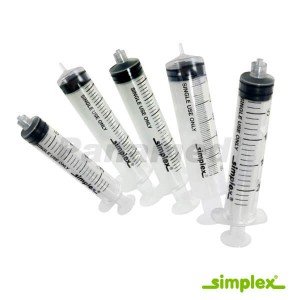 Simplex Disposable Syringe, (Sold by box)